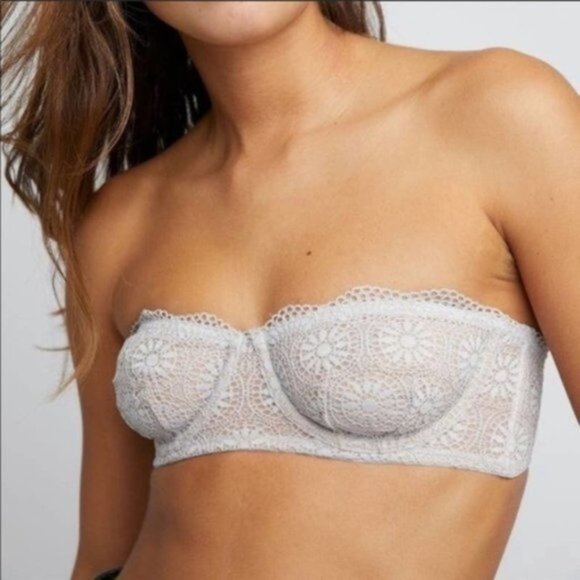 Free People | Starla Underwire Bra Skies Baby Blue Convertible Underwire Bra 32C - Picture 1 of 12